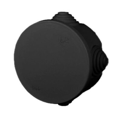 FAST-BOX Puszka hermetyczna n/t okrągła 65x35mm IP55 czarna 0240-09