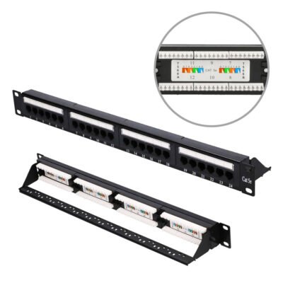 Patchpanel 24 porty Extralink CAT5E UTP V2