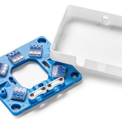 Puszka do podłączeń AGD np. kuchenek 128x110x22mm 5 szybkozłączek 4mm biała HAD02 35444206