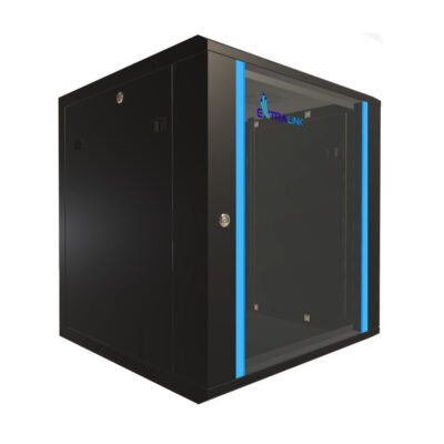 Szafa rack montowana na ścianie Extralink 12U 600x600 Czarna