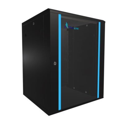 Szafa rack montowana na ścianie Extralink 15U 600x600 Czarna