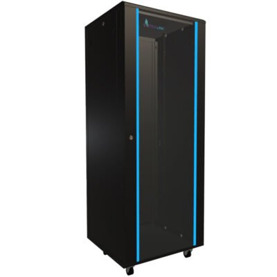 Szafa rack stojąca Extralink 32U 600x600 Czarna