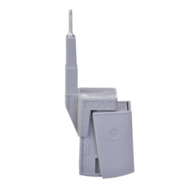 Adapter pomiarowy do beznarzędziowego montażu przewodów pomiarowych o przekrojach 0,08mm2 - 2,5mm2 szary 2009-182