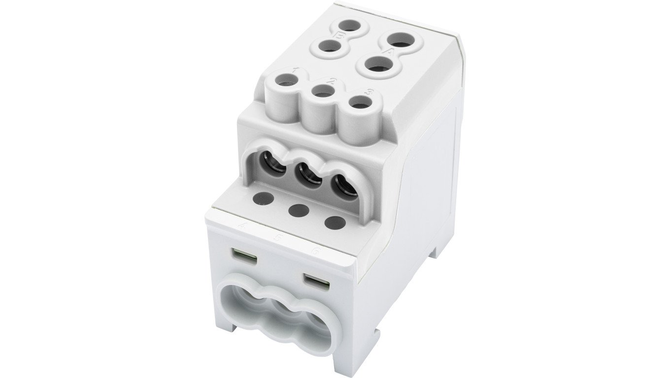 Blok rozdzielczy - dystrybucyjny Al/Cu SDB 200 (80030) SIMBLOCK szary 81602002
