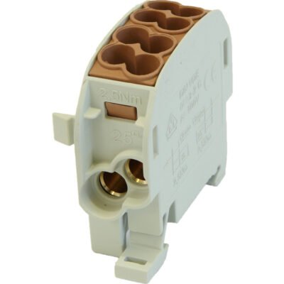 Blok rozdzielczy - odgałęźny Al/Cu SCB 25 (80110) SIMBLOCK brązowy 81501015