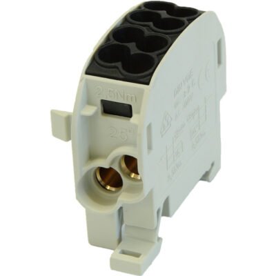 Blok rozdzielczy - odgałęźny Al/Cu SCB 25 (80110) SIMBLOCK czarny 81501007