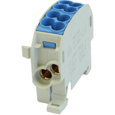 Blok rozdzielczy - odgałęźny Al/Cu SCB 25 (80110) SIMBLOCK niebieski 81501003