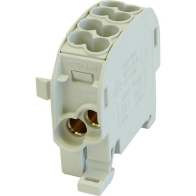 Blok rozdzielczy - odgałęźny Al/Cu SCB 25 (80110) SIMBLOCK szary 81501002