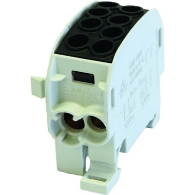 Blok rozdzielczy - odgałęźny Al/Cu SCB 35 (80210) SIMBLOCK czarny 81502007