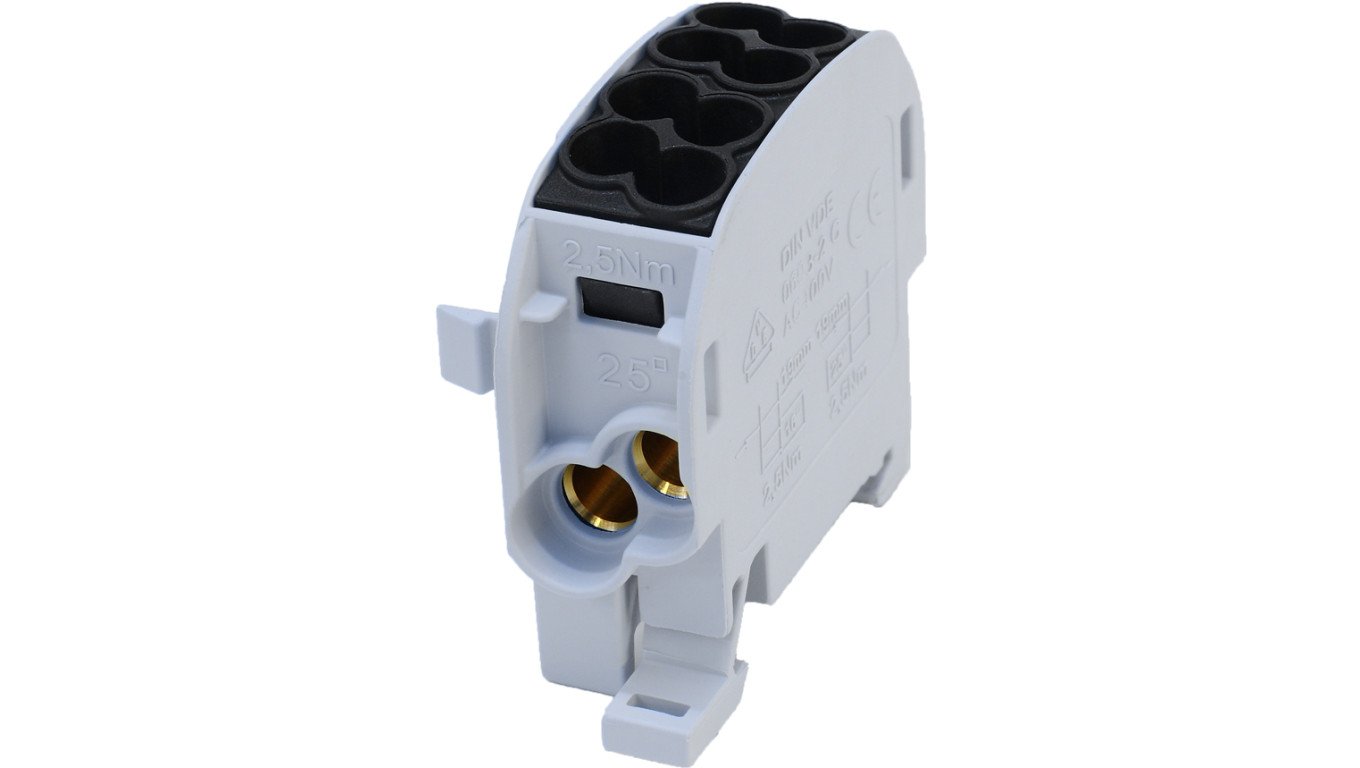 Blok rozdzielczy - odgałęźny SCB 25-Cu (80110) SIMBLOCK czarny 81503007