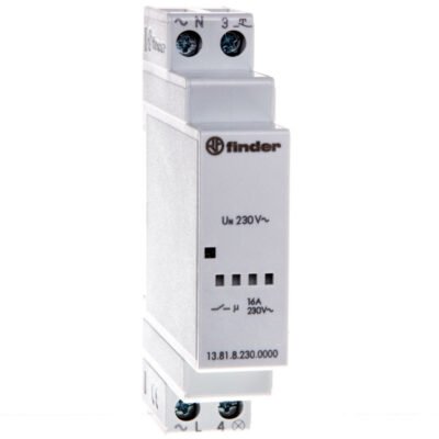 Elektroniczny przekaźnik impulsowy bistabilny 1Z 16A 230V AC 17,5mm 350-100W 13.81.8.230.0000