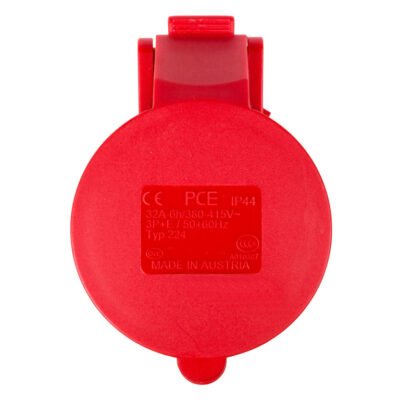 Gniazdo przenośne 125A 4P 400V czerwone IP67 POWER TWIST 244-6