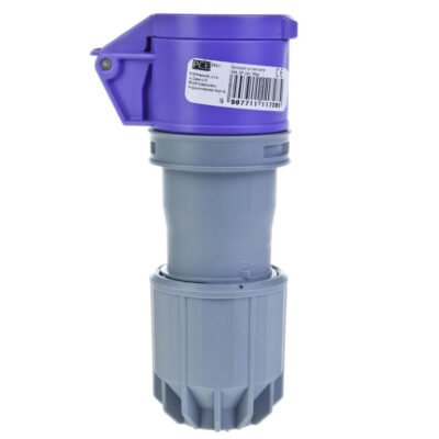 Gniazdo przenośne 16A 2P 24V fioletowe IP44 TWIST 262v
