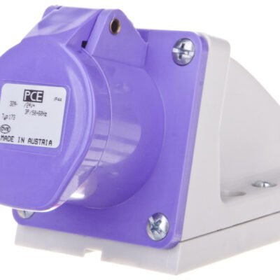 Gniazdo stałe 32A 3P 24V fioletowe IP44 173V