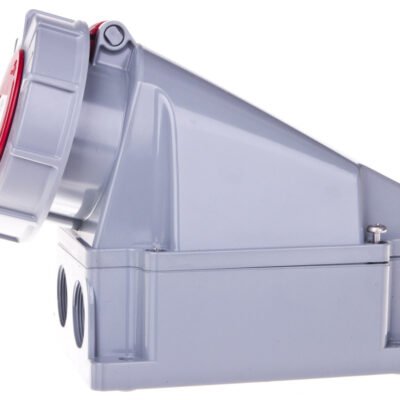 Gniazdo stałe 63A 5P 400V czerwone IP67 135-6p