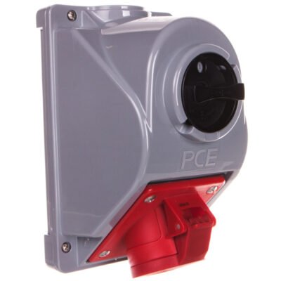 Gniazdo stałe z wyłącznikiem 0-1 16A 4P 400V IP44 COMBO-POL 96061440W