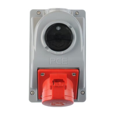 Gniazdo stałe z wyłącznikiem 0-1 16A 5P 400V IP44 COMBO-POL 96061540W