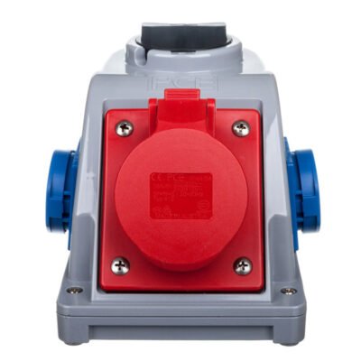 Gniazdo stałe z wyłącznikiem 0-1 16A 5P 400V + 2x 2P+Z 230V IP44 COMBO-POL 96061542W