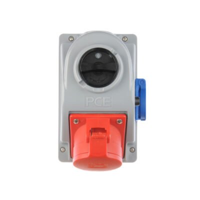 Gniazdo stałe z wyłącznikiem 0-1 32A 5P 400V + 2P+Z 230V IP44 COMBO-POL 96062541W
