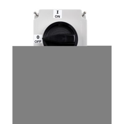 Gniazdo stałe z wyłącznikiem 0-1 duże 32A 5P 400V IP67 /blokada mechaniczna/ 75252-6