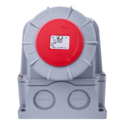 Gniazdo stałe z wyłącznikiem 0-1 duże 63A 5P 400V IP67 /blokada mechaniczna/ 75352-6