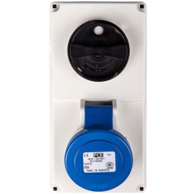 Gniazdo stałe z wyłącznikiem 0-1 małe 16A 3P 230V IP44 /blokada mechaniczna/ 6113-6