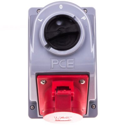 Gniazdo stałe z wyłącznikiem L-0-P 16A 5P 400V IP44 COMBO-POL 960615401W