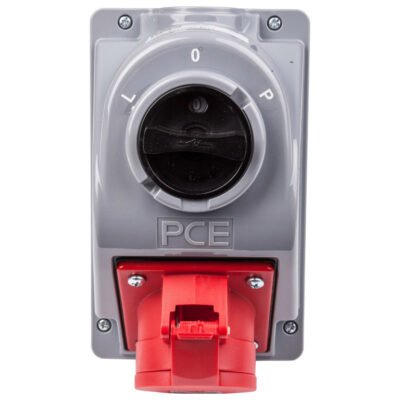 Gniazdo stałe z wyłącznikiem L-0-P 32A 4P 400V IP44 COMBO-POL 960624401W
