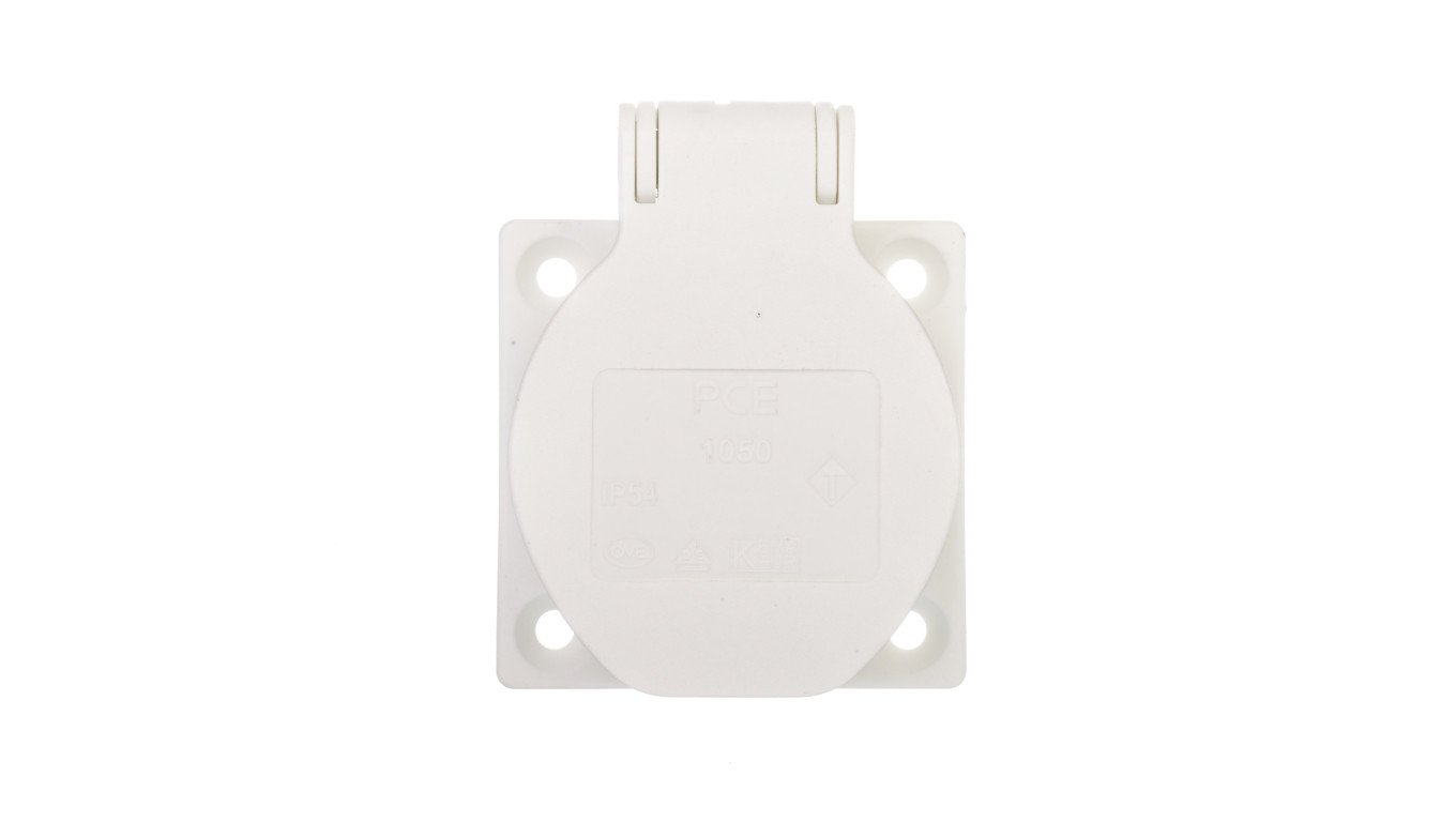 Gniazdo tablicowe 10/16A 2P+Z 230V białe IP54 1050-0ws
