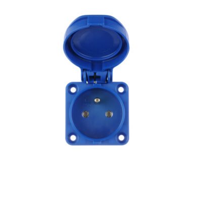 Gniazdo tablicowe 10/16A 2P+Z 230V niebieskie IP54 104-0b