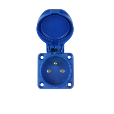 Gniazdo tablicowe 10/16A 2P+Z 230V niebieskie IP54 104-0bs