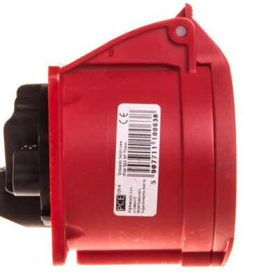 Gniazdo tablicowe 32A 5P 400V /70x70/ czerwone IP44 325-6