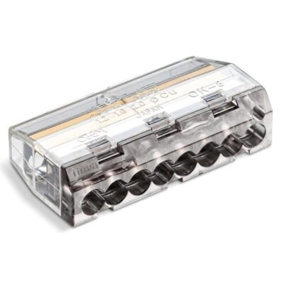 Szybkozłączka SCP8 IDEALNA wtykowa do drutów i wielodrutów 8-torowa 4mm 24A 450V 88000007S /50szt./