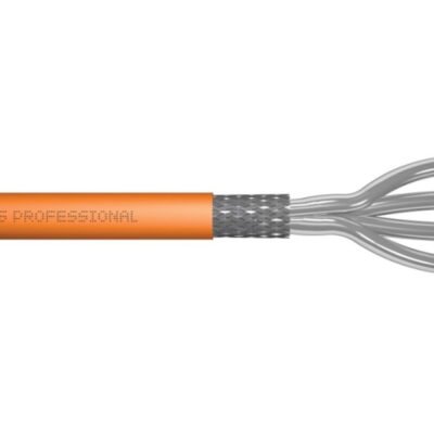 Kabel teleinformatyczny S/FTP kat.7 LSZH drut pomarańczowy B2ca DK-1745-VH-1 /100m/