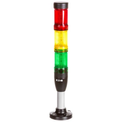 Kolumna sygnalizacyjna 24V AC/DC światło stałe czerwona/żółta/zielona SL4-100-L-RYG-24LED 171296