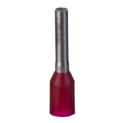 Końcówka tulejkowa izolowana 1,0mm2 czerwona 216-203 /100szt./