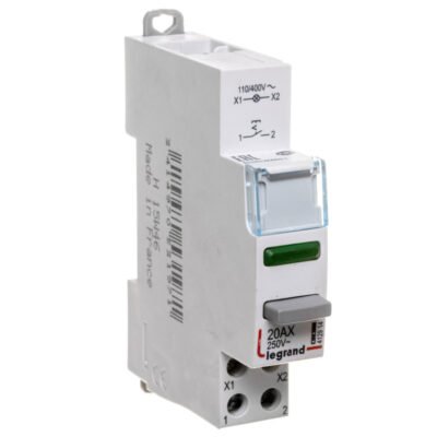 Łącznik modułowy bistabilny z lampką LED 1Z 20A 110/400V AC LP451 412914