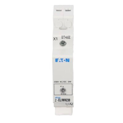 Lampka modułowa 1-fazowa biała 110-240V AC/DC Z-EL/WH230 107494