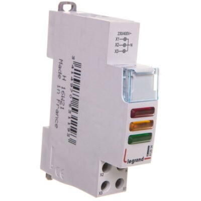 Lampka modułowa 3-fazowa czerwona/żółta/zielona LED 230/400V L435 412934