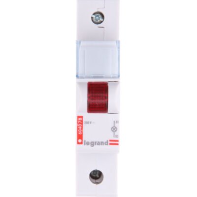 Lampka modułowa 1-fazowa czerwona 230-250V AC L311 604078