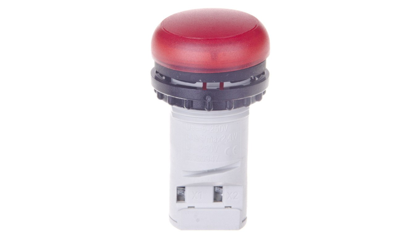 Lampka sygnalizacyjna 22mm czerwony AC/DC M22-LC-R 216908