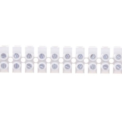 Listwa zaciskowa gwintowa 1,5mm2 12-torowa poliamidowa PA66 z podkładką biała LPA12-1.5 89091110