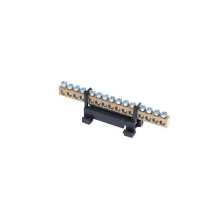 Listwa zaciskowa na szynę L15 fazowa 15-torowa 16mm 400V AC 63A czarna 81702007