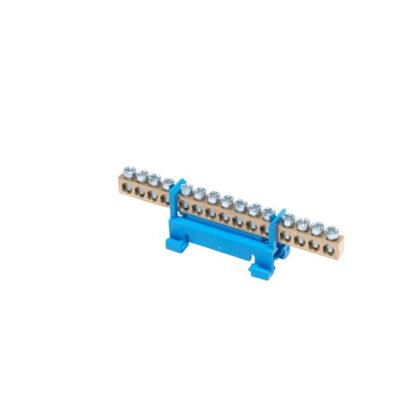 Listwa zaciskowa na szynę N15 neutralna 15-torowa 16mm 400V AC 63A niebieska 81702003