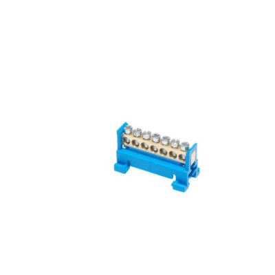 Listwa zaciskowa na szynę N7 neutralna 7-torowa 16mm 400V AC 63A niebieska 81700003