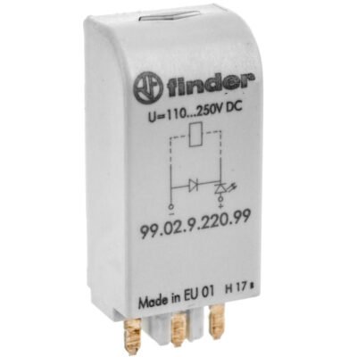 Moduł EMC LED zielony + dioda 110-220V DC polaryzacja A1+ 99.02.9.220.99