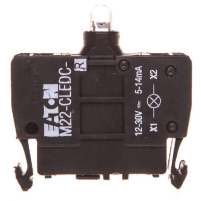 Oprawka z LED czerwona 12-30V AC/DC zacisk sprężynowy M22-CLEDC-R 216573