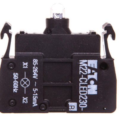 Oprawka z LED niebieska 230V AC zacisk sprężynowy M22-CLED230-B 218063
