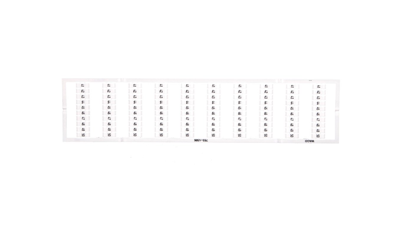 Oznaczniki WMB 10x 41-50 793-4506 /5szt./