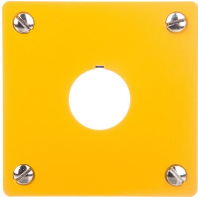 Płyta czołowa do montażu podtynkowego 1-otwór (żółta) 22mm M22-EY1 216542